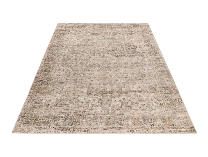 Teppich OBSESSION My Everest 429 , beige, B:80cm H:7mm L:150cm, Polyester, Teppiche, Teppich, Orient-Optik, mit Fransen, Vintagedesign, Wohnzimmer, Schlafzimmer