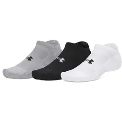 3er Pack UNDER ARMOUR Performance Cotton No-Show Socken 101 - white/steel/steel XL (47.5-50.5)