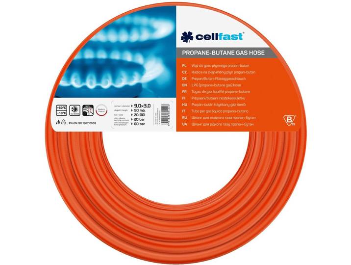 Cellfast - LPG-gasslang / 9x2\,5 mm - lengte 25 m