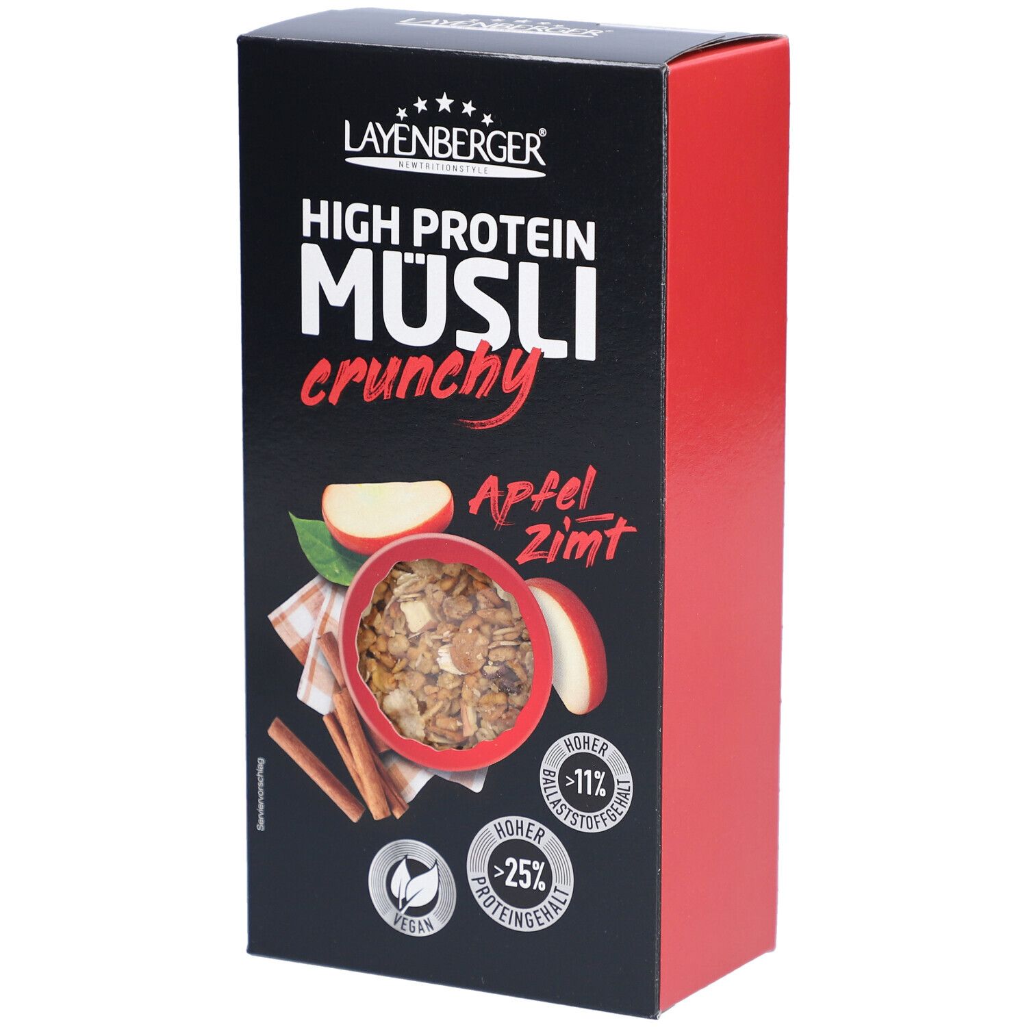 Layenberger High Protein Crunchy Müsli Apfel-Zimt 375 g