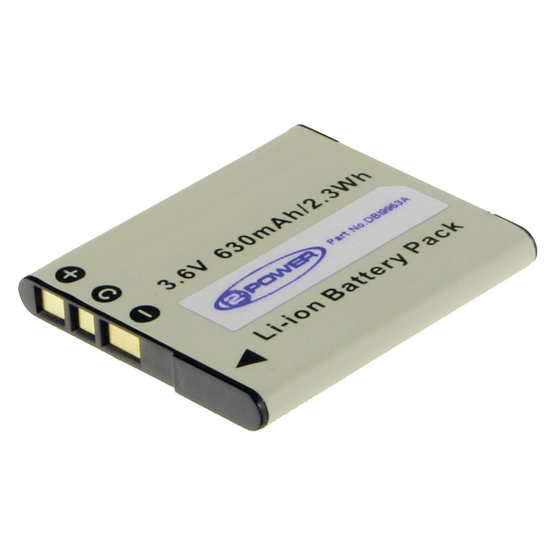 2-Power Digital Camera Battery 3.6V 630mAh (Kamera Akku) (DBI9953A)