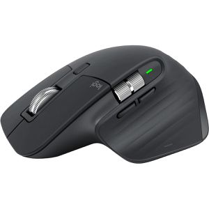 Logitech Maus MX Master 3S Bluetooth Edition, Wireless Mouse, 7 Tasten, 8000 dpi, kabellos, grafit