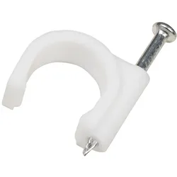 Kabelschelle, 12mm, 100er-Pack, weiß