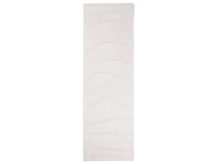 Tapis de couloir en laine blanche 80x230cm
