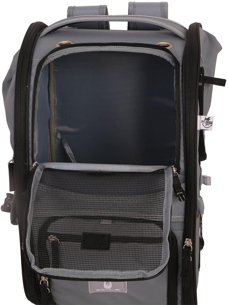ZuLu Zaino per Cane Multy Trail Grigio 44x28x26CM