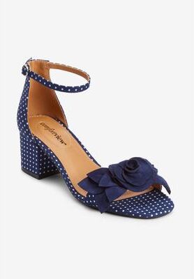 Women's The Ona Sandal by Comfortview in Navy Dot (Size 12 M)