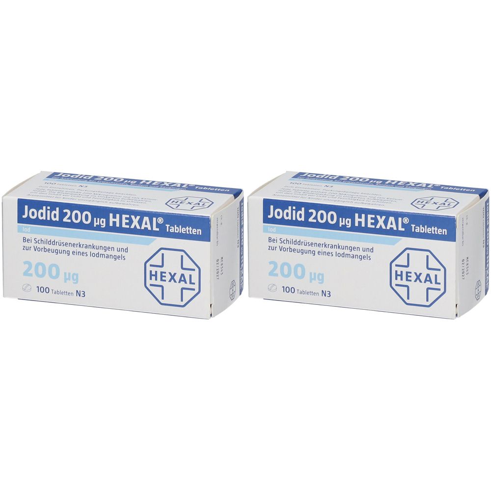 Jodid 200 µg Hexal Doppelpack 2x100 St Tabletten