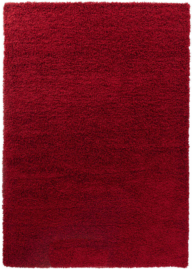 Hashtag Home Esterly Shaggy Area Rug Red Rectangle 160 x 230cm