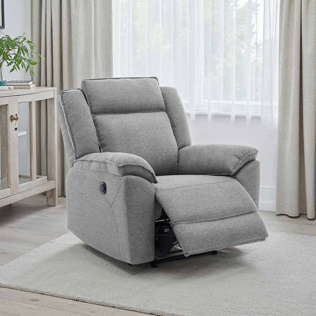17 Stories Skye Electric Recliner Home Theatre Recliner Chair Grey 102cm H X 97cm W X 94cm D