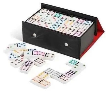 Domino spel 91 stuks met etui - Grapet