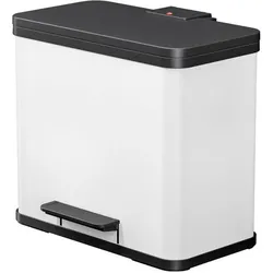 Hailo Mülleimer 17,0 + 9,0 l weiß