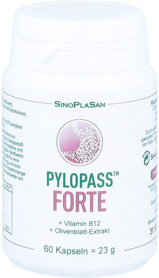 Pylopass Forte 200 mg+Vit.B12+Olivenblattextr.Kps.