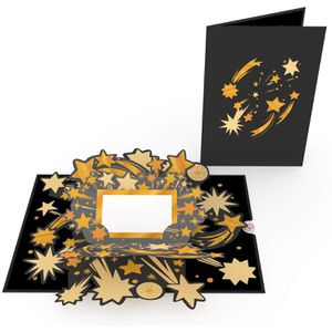 papercrush Gutscheinkarte PC08212, 120 x 175 mm, mit Umschlag, Motiv: Goldenes Ticket