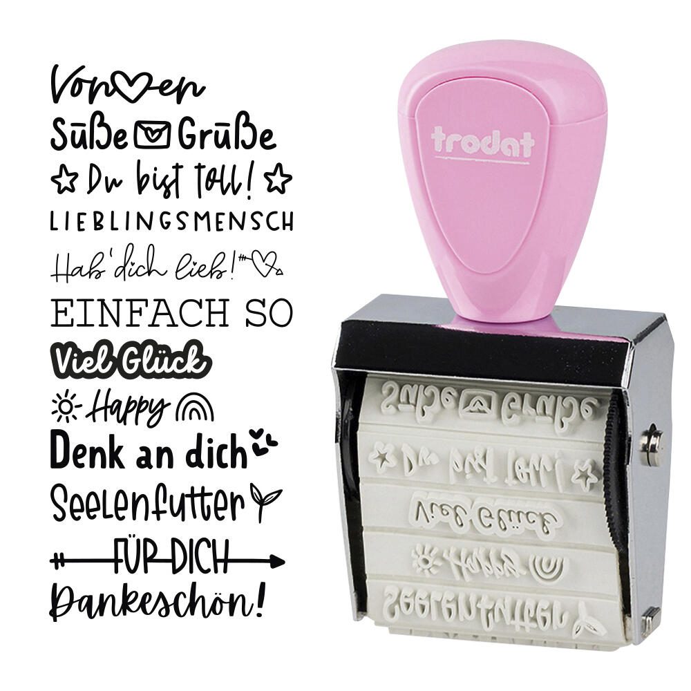 trodat Creative Mini Motivstempel Nette Botschaft 198206