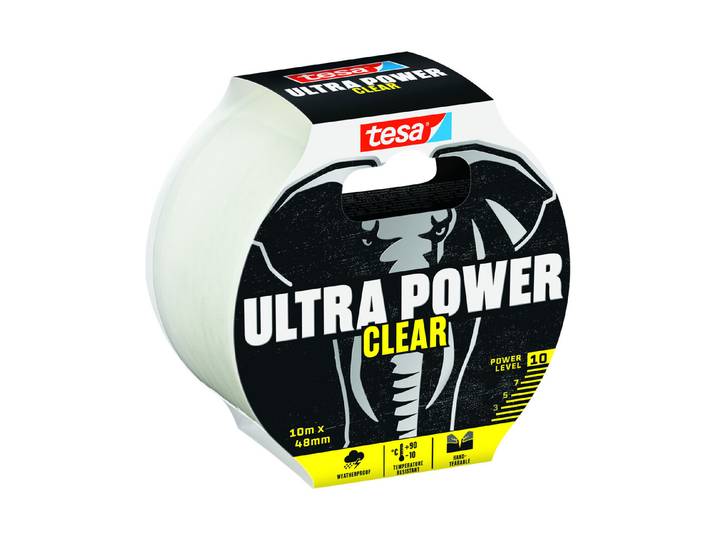 Tesa Ultra Power Clear Reparaturband Transparent 48mm x 10m