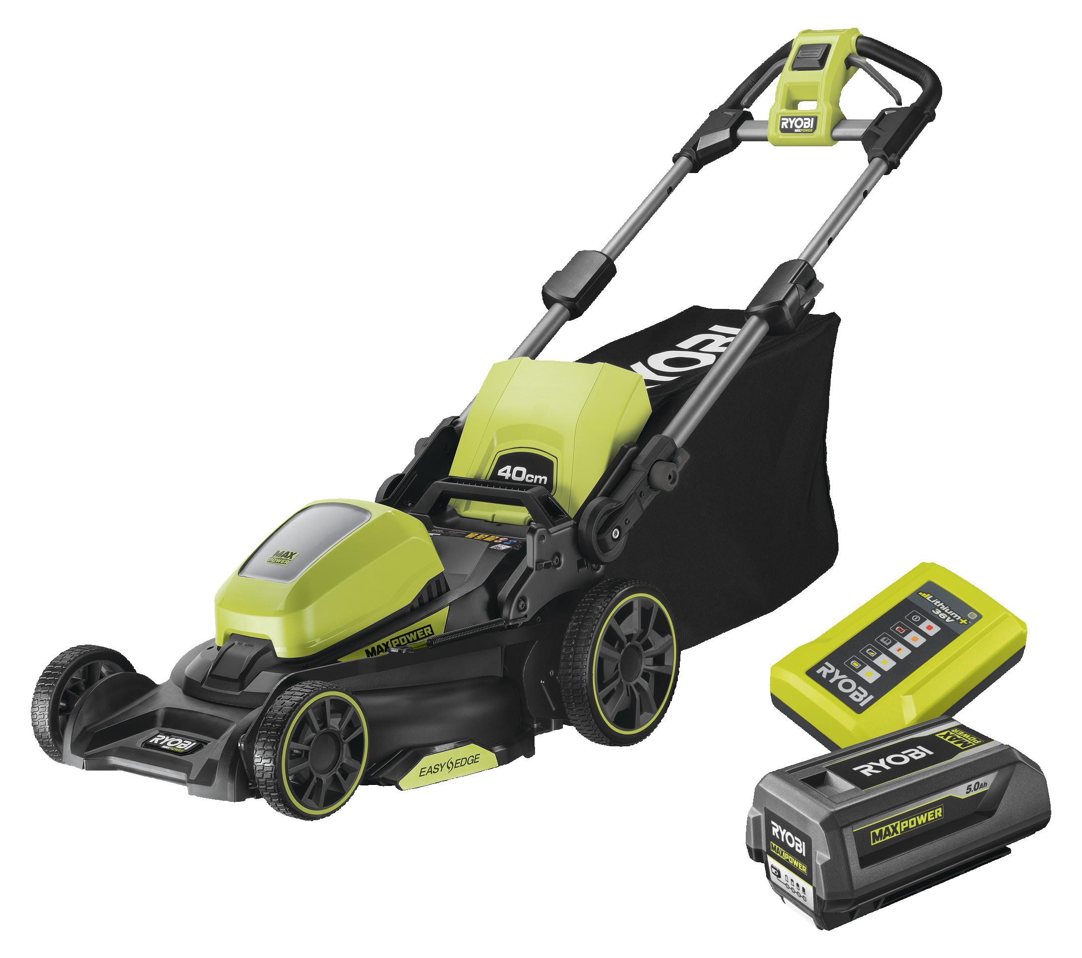 Ryobi RY36LM40A-15, Schubrasenmäher, 699 m², 4 cm, 2,5 cm, 7,5 cm, 50 l