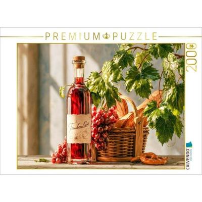 CALVENDO Puzzle Süße Trauben, ein Hauch Zitrone - ein kleiner Schluck Sommer | 2000 Teile Lege-Größe 90 × 67 cm Foto-Puzzle für glückliche Stunden,