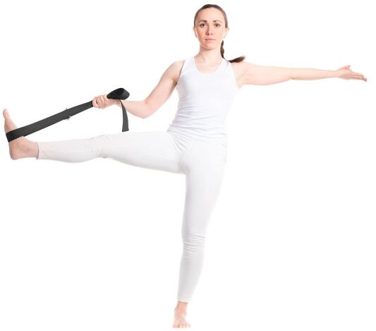 Sangle de yoga Virabha en RPET noir