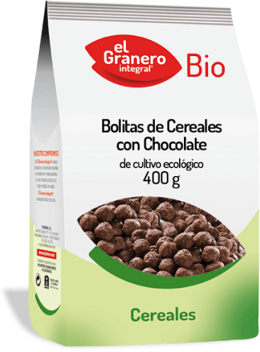 El Granero Integral Chocolate Cereal balls with Bio 400G