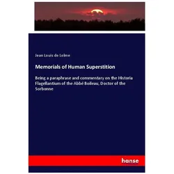 Memorials of Human Superstition, Fachbücher von Jean Louis de Lolme