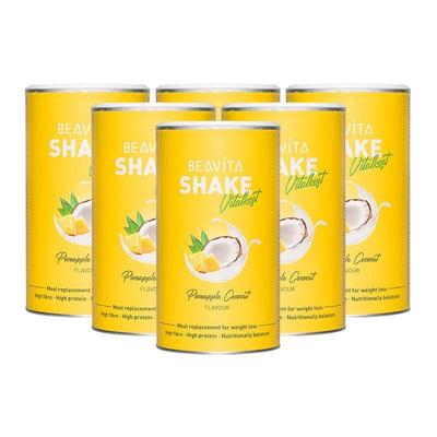 Beavita Vitalkost Plus Diät-Shake, Kokos-Ananas 6x572 g Pulver