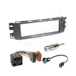 Autoradio 1-DIN Einbaurahmen Radioblende+Adapterkabel Einbauset für Smart For...