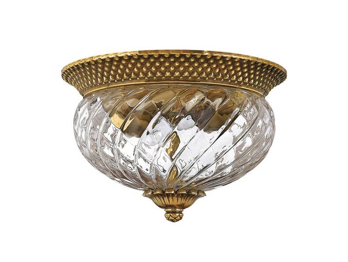 Elstead Lighting Deckenleuchte, Messingfarben, Metall, Glas, 20 cm, RoHS, Lampen & Leuchten, Innenbeleuchtung, Deckenlampe, Deckenlampen
