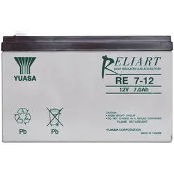 Yuasa Bleiakku 12 V 7 Ah RE7-12 RE7- (7000 mAh, 12 V)