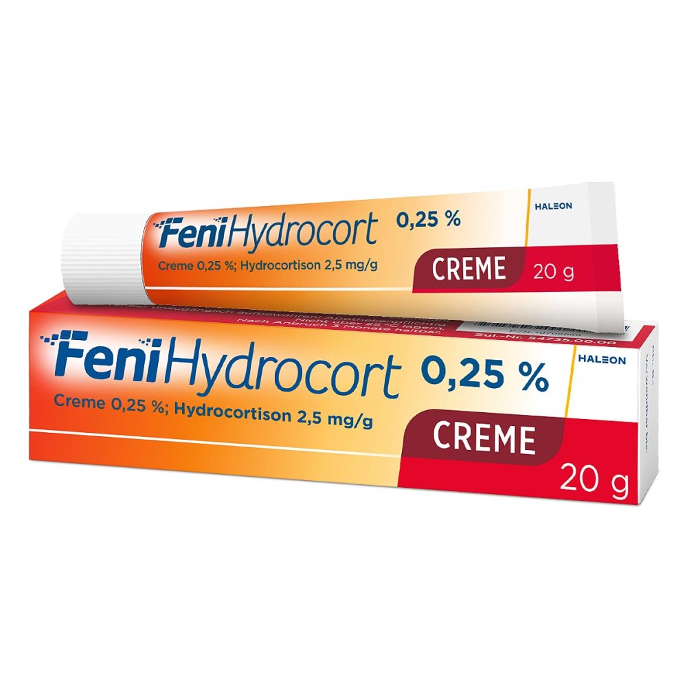 Haleon Germany GmbH FeniHydrocort Creme 0,25 %, Hydrocortison 2,5 mg/g 10796980