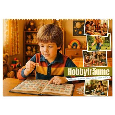 Hobbyträume - Einblicke in Freizeit und Hobbys von den 50ern bis 80ern (Wandkalender 2027 DIN A2 quer), CALVENDO Monatskalender