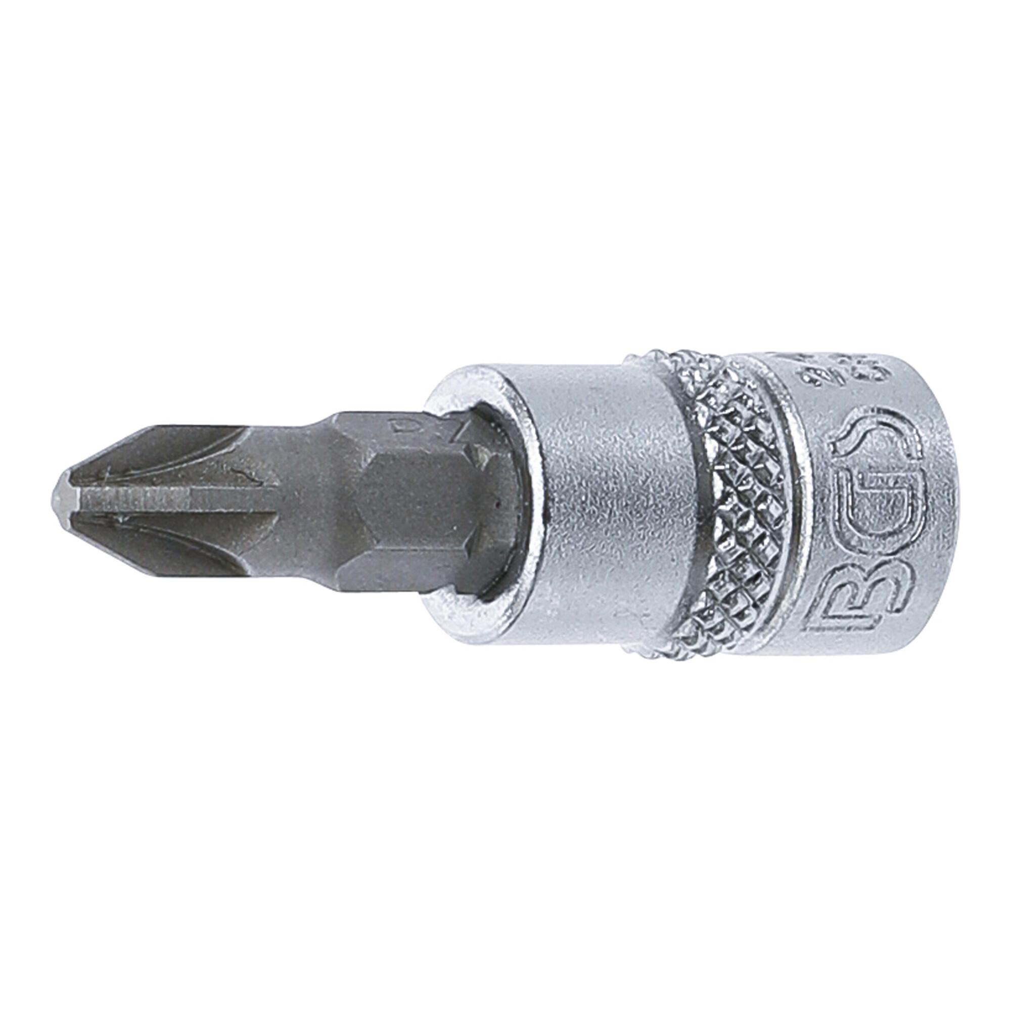 BGS Bit-Einsatz Antrieb Innenvierkant 6,3 mm Kreuzschlitz PZ2 ; BGS technic (2491)