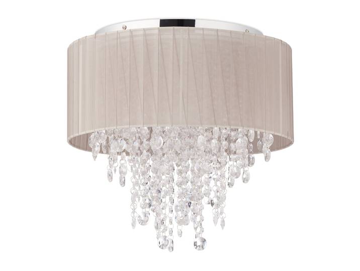 Deckenlampe Organza Kristall Silber-Transparent-Grau