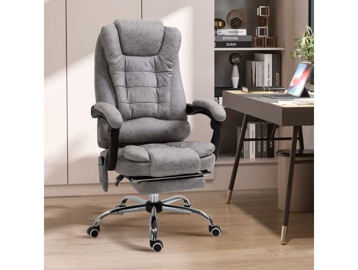 Fauteuil de bureau massant - AKOZON - 15522 - Chauffant - Hauteur réglable - Dossier inclinable