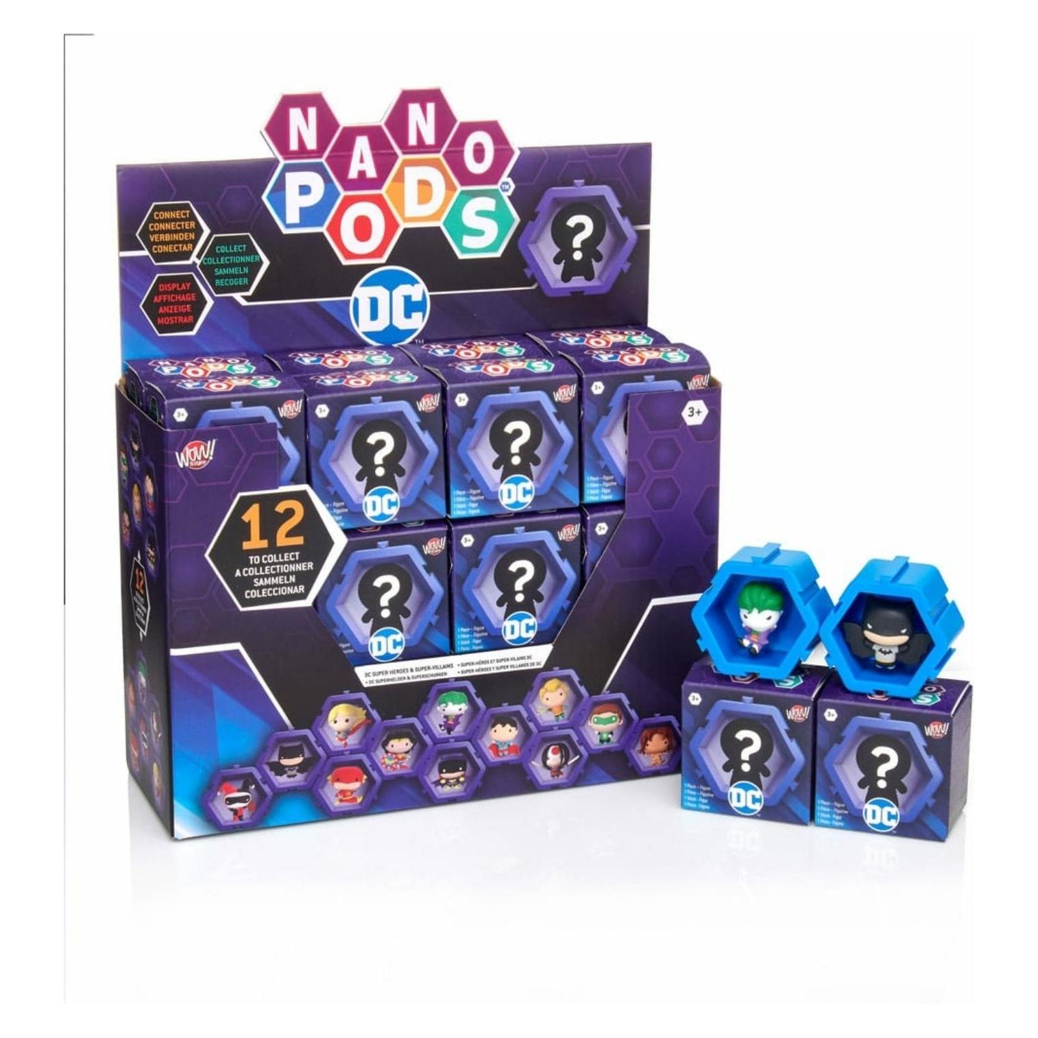 Boti DC Comics assortiment mini figurines NANO Wow! PODs in CDU 5 cm (24) (100901)