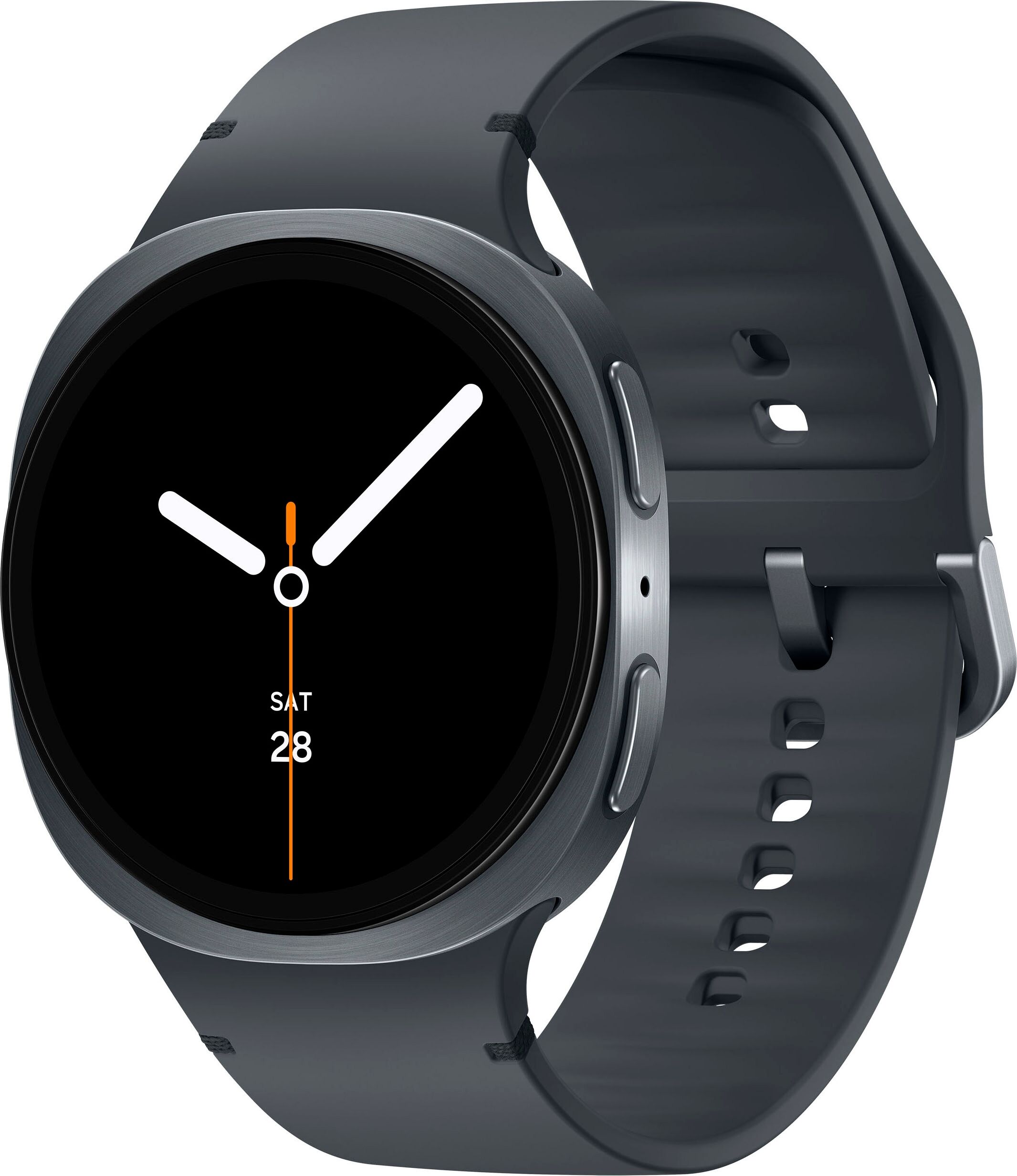 Smartwatch SAMSUNG "Galaxy Watch 8", grau (graphite), Smartwatches, 44mm, ohne eSIM, Smartwatch graphite 44mm, ohne eSIM