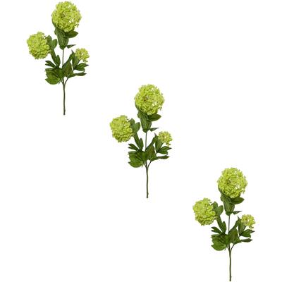 Kunstblume CREATIV GREEN "Schneeballzweig", grün, H:61cm, Obermaterial: 80% Polyester, 20% Polyethylen, Kunstpflanzen