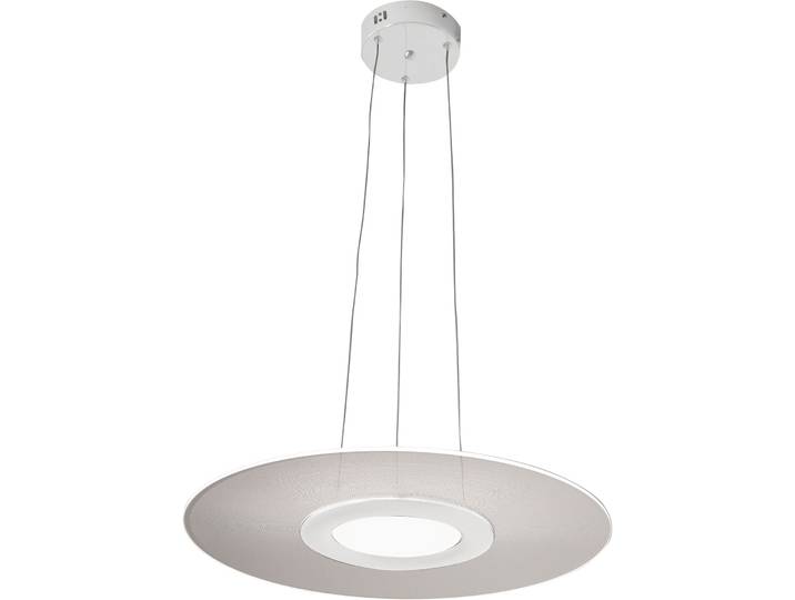 Pendellampe Avleen weiss Metall/Acryl 3000 lm B 50 cm - LED - Lichtfarbe: Warmweiss - LED Energiesparlampen