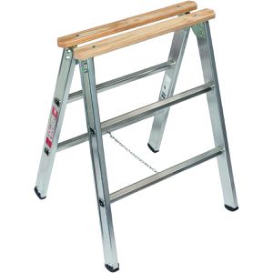 Euroline Arbeitsbock 3152102, 315, bis 150 kg, 83 cm, klappbar, aus Aluminium & Holz