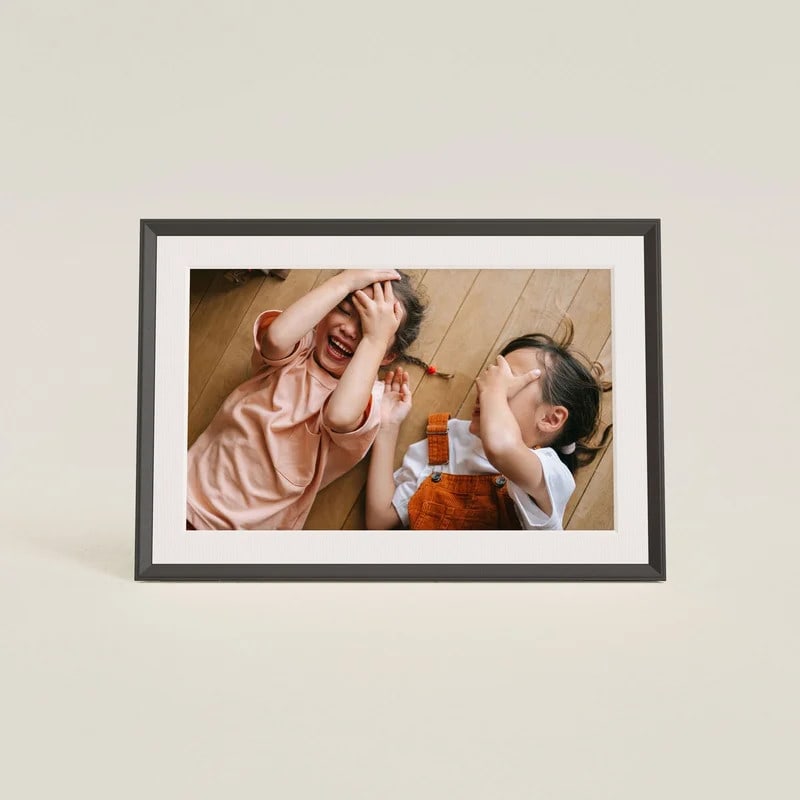 Aura Frames AF905 Photoframe Carver Mat - Gravel with white mat 25,4cm (10") Digitaler Bilderrahme AF905-MBLK