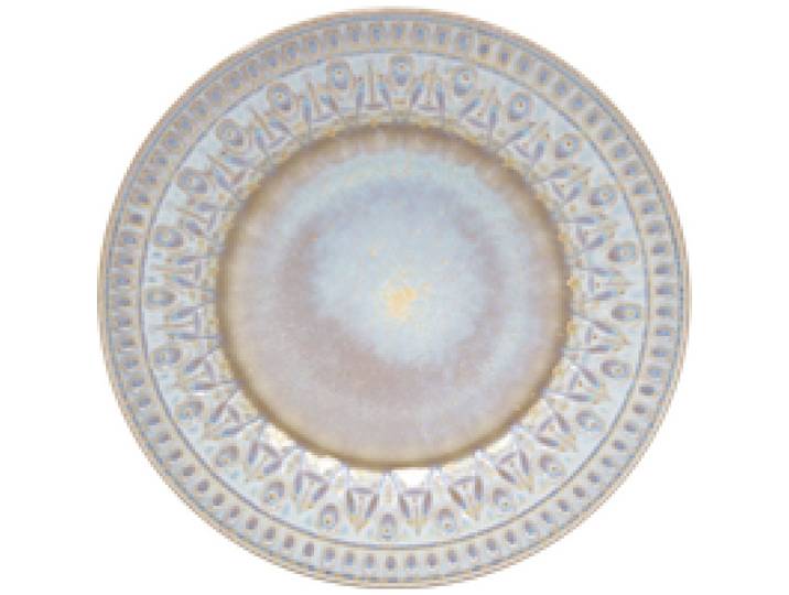 Lot de 6 assiettes plates D22 cm CRISTAL
