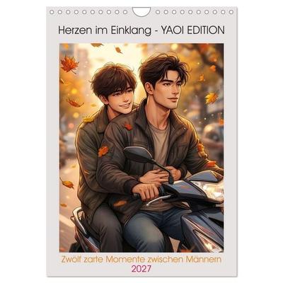 Herzen im Einklang - YAOI EDITION (Wandkalender 2027 DIN A4 hoch), CALVENDO Monatskalender