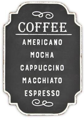 Cheungs Black Metal Coffee Rustic Wall Sign