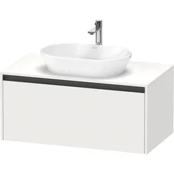Duravit Ketho.2 Konsolenwaschtischunterbau, 1000x459x550mm, 1 Auszug, K24886018180000, Farbe: Weiß Matt Dekor