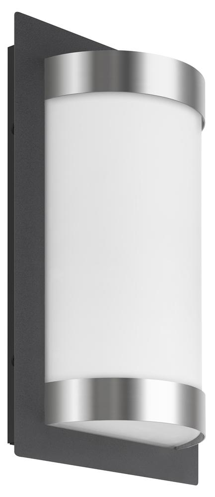 LCD LED-Wandaußenleuchte 31x20cm Edelstahl/graphit 061LED 8033239494762