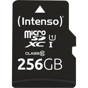 Intenso Micro-SD-Karte Professional 3433492, 256GB, bis 100 MB/s, UHS-I U3, SDXC