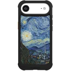 Nivocase Hülle für Apple iPhone Air Stossfeste Handyhülle NIVOmax Case Schwarz Kunst The Starry Night (Apple iPhone Air), Smartphone Hülle, Schwarz