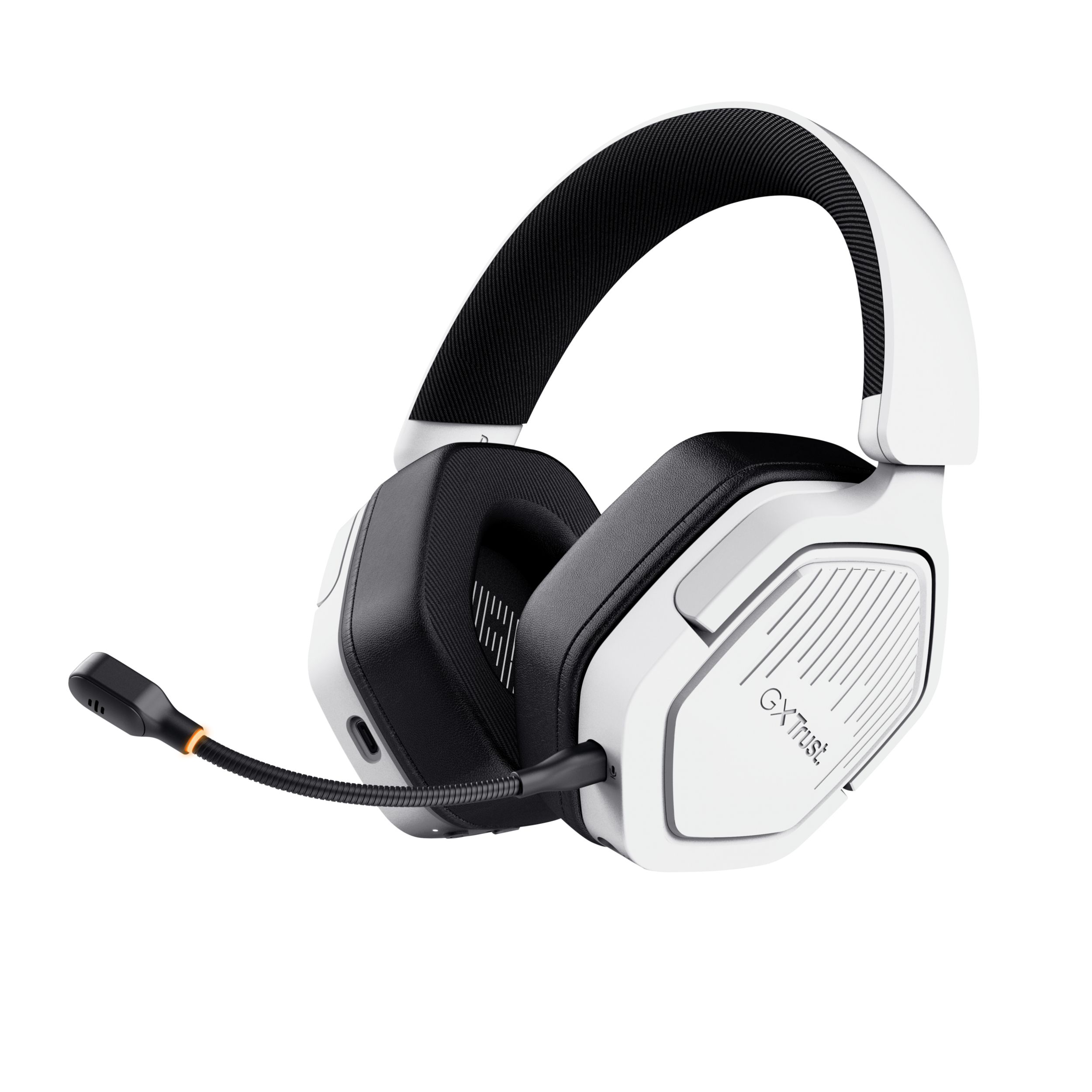 Trust GXT493W Carus Over Ear Bluetooth Kopfhörer kabelgebunden&kabellos 20 h Laufzeit USB Type-C / USB Type-A (Weiß) 25534