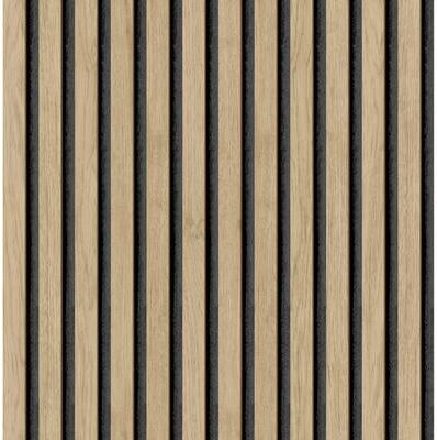 NuWallpaper Oak Slat Wood Peel & Stick Wallpaper