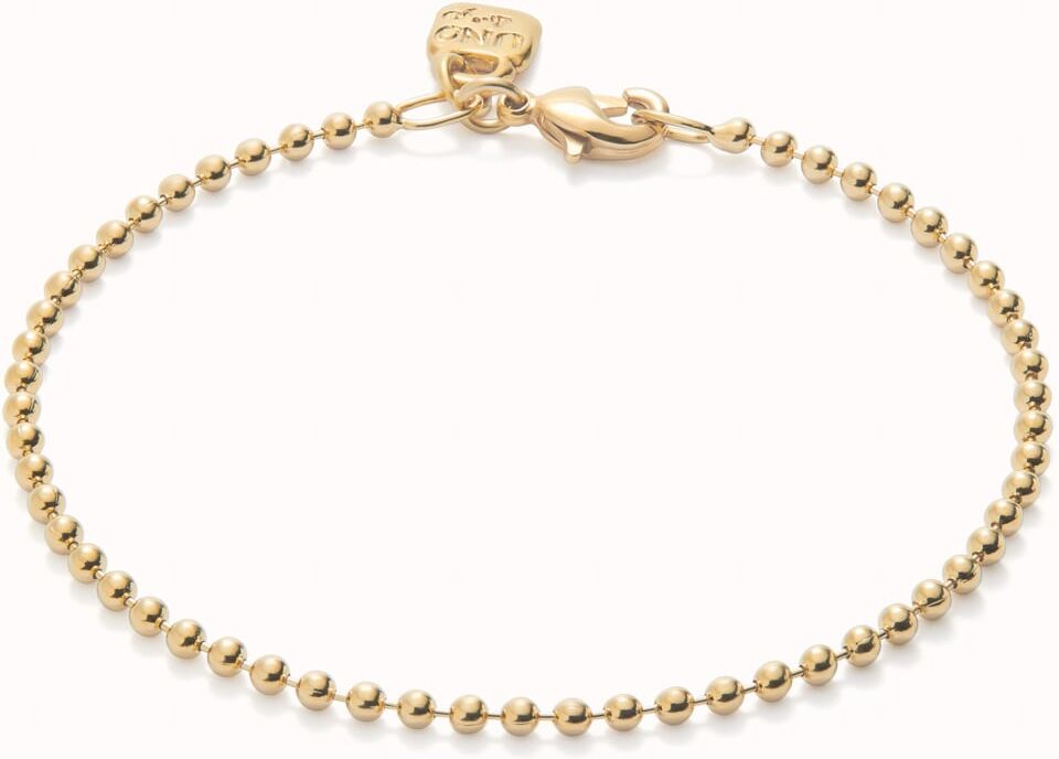 UNOde50 Pulsera con bolas bañada en oro de 18k Dorado L