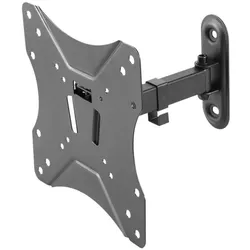 Deltaco ARM-0252 TV mount (42") Black (Wand, 25 kg, 23" - 42"), TV Wandhalterung, Schwarz